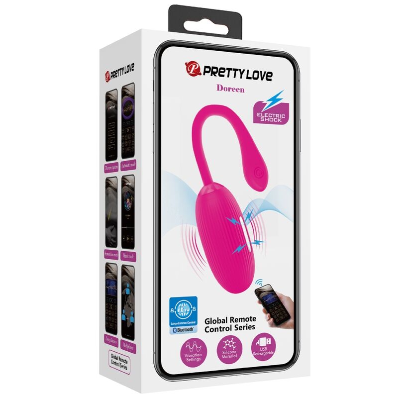 PRETTY LOVE - OEUF VIBRANT RECHARGEABLE DOREEN MAGENTA TÉLÉCOMMANDE PRETTY LOVE SMART