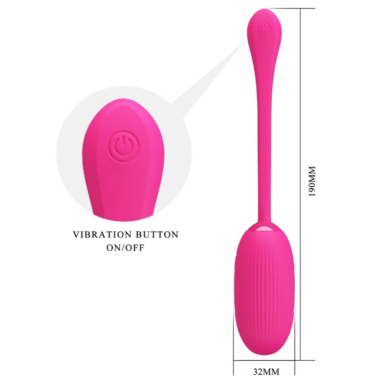PRETTY LOVE - OEUF VIBRANT RECHARGEABLE DOREEN MAGENTA TÉLÉCOMMANDE PRETTY LOVE SMART