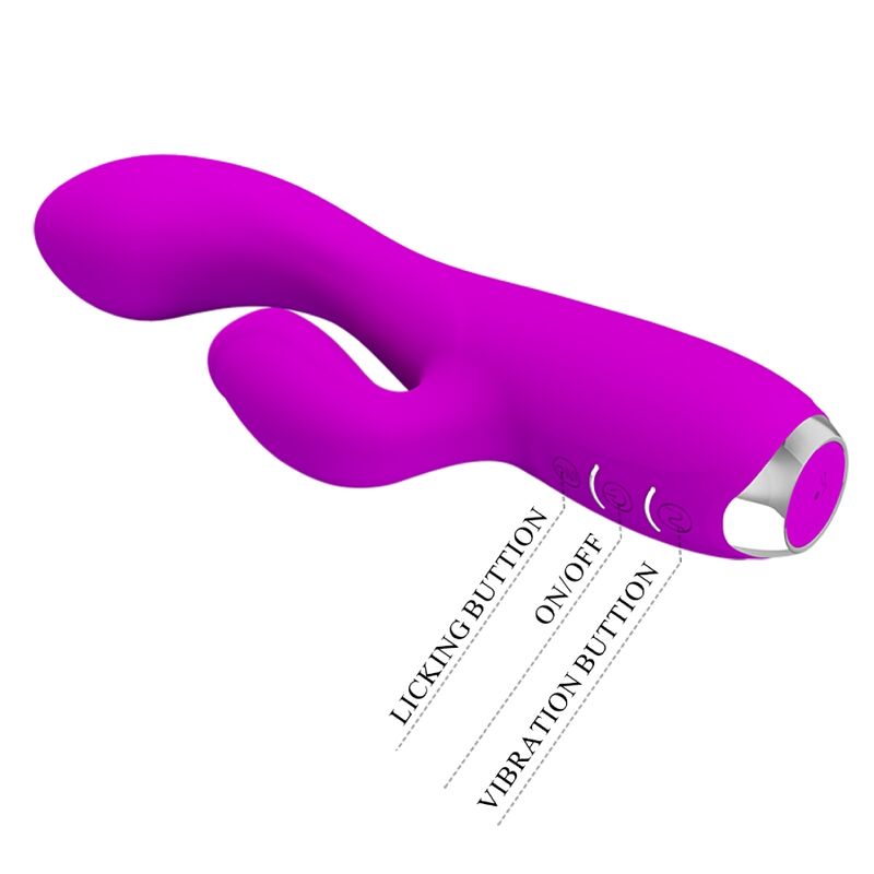 PRETTY LOVE - VIBRATEUR LAPIN RECHARGEABLE GLORIA IMPERMÉABLE VIOLET PRETTY LOVE C-TYPE