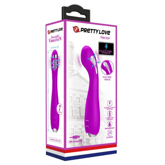 PRETTY LOVE - VIBRATEUR ÉLECTROCHOC RECHARGEABLE HECTOR-IMPERMÉABLE VIOLET PRETTY LOVE FLIRTATION