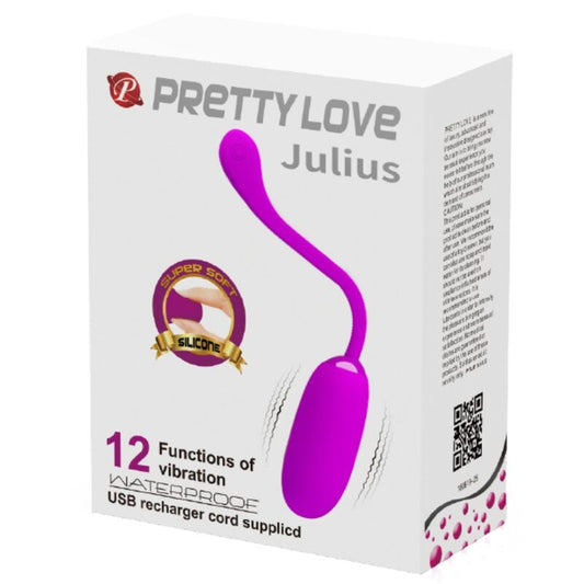 PRETTY LOVE - OEUF VIBRANT JULIUS IMPERMÉABLE-RECHARGEABLE VIOLET PRETTY LOVE SMART