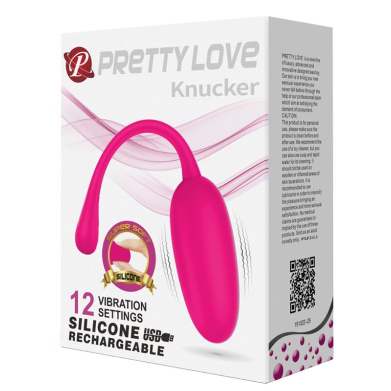 PRETTY LOVE - OEUF VIBRANT RECHARGEABLE KNUCKER ROSE PRETTY LOVE FLIRTATION