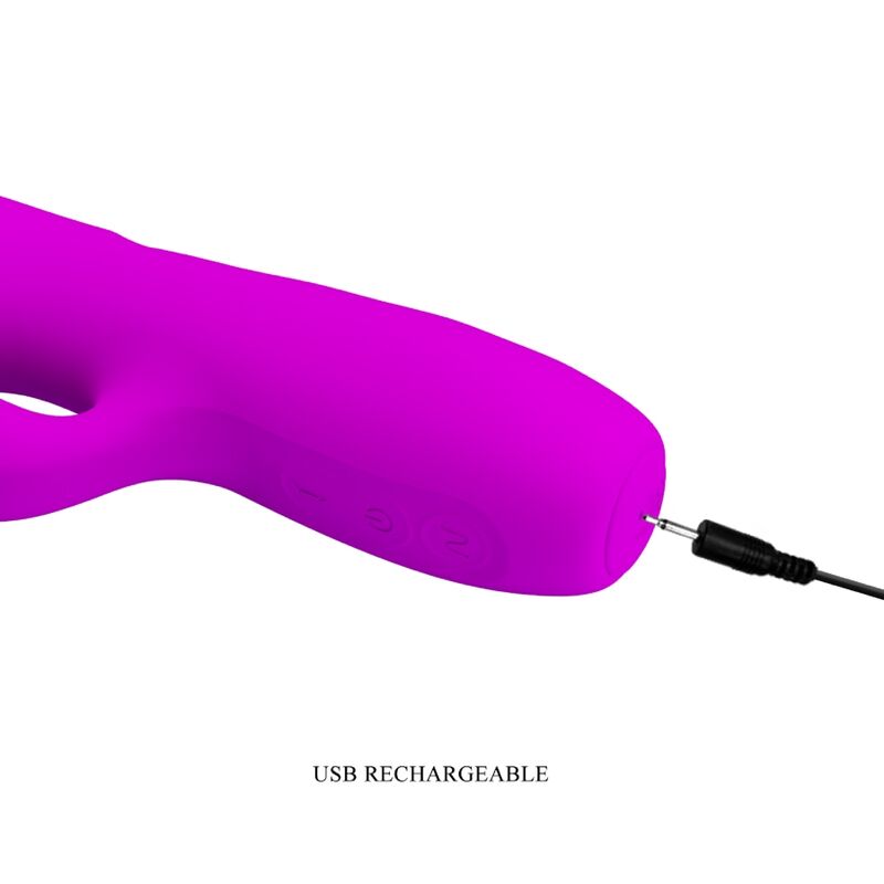 PRETTY LOVE - VIBRATEUR LAPIN RECHARGEABLE MELANIE VIOLET PRETTY LOVE FLIRTATION