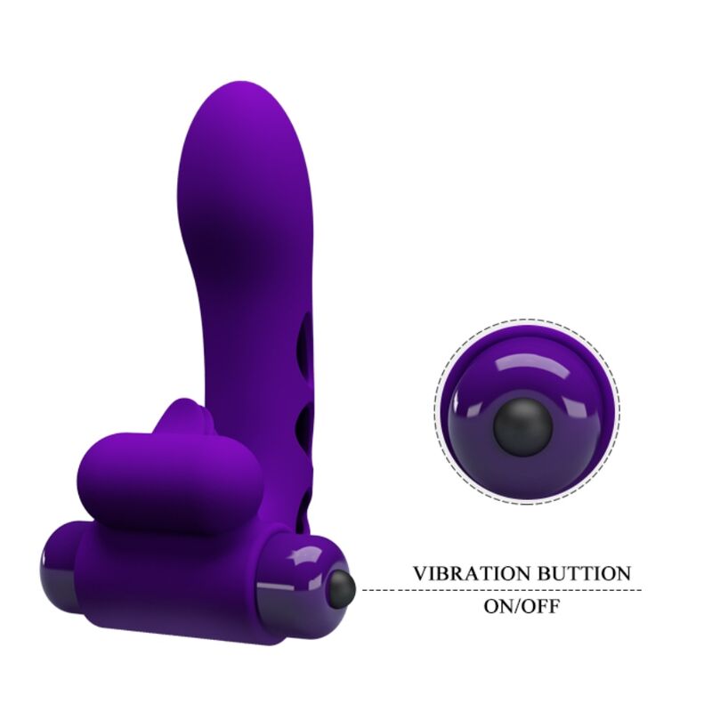 PRETTY LOVE - COUVERCLE DE DOIGT VIBRATEUR ORLANDO VIOLET PRETTY LOVE MALE