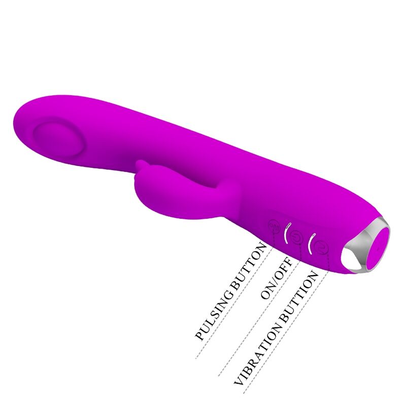 PRETTY LOVE - VIBRATEUR RECHARGEABLE REGINA - GEL À ASPIRATION VIOLET PRETTY LOVE C-TYPE