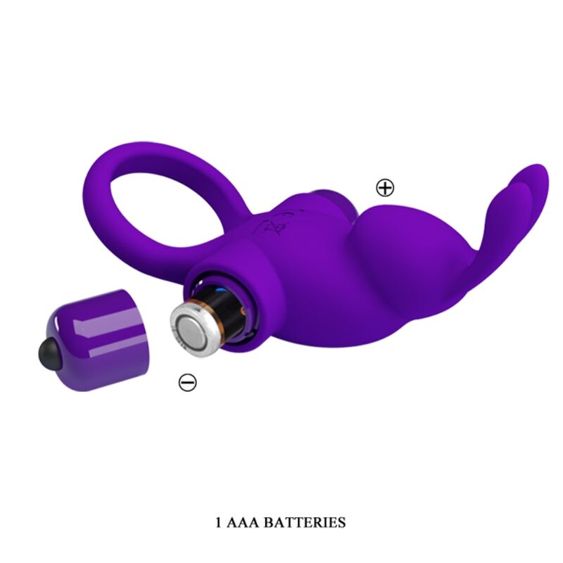 PRETTY LOVE - ANNEAU VIBRATEUR I RABBIT POUR PÉNIS VIOLET PRETTY LOVE MALE