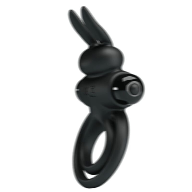 PRETTY LOVE - ANNEAU DE LAPIN VIBRATOR III POUR PÉNIS NOIR PRETTY LOVE MALE