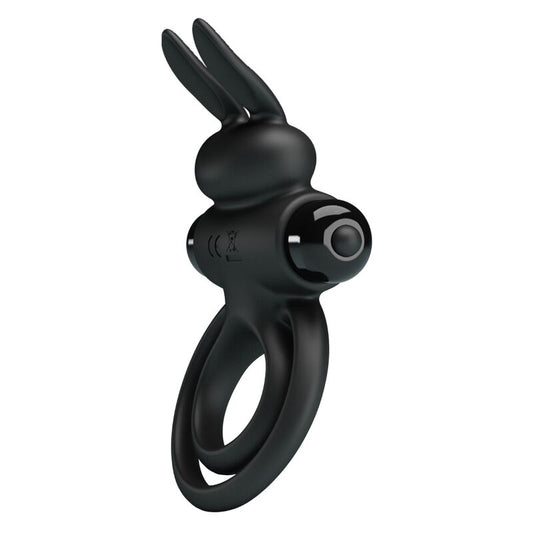 PRETTY LOVE - ANNEAU DE LAPIN VIBRATOR III POUR PÉNIS NOIR PRETTY LOVE MALE