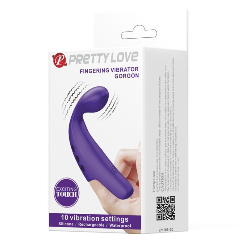 PRETTY LOVE - VIBRATEUR  DOIGT RECHARGEABLE GORGON VIOLET PRETTY LOVE SMART