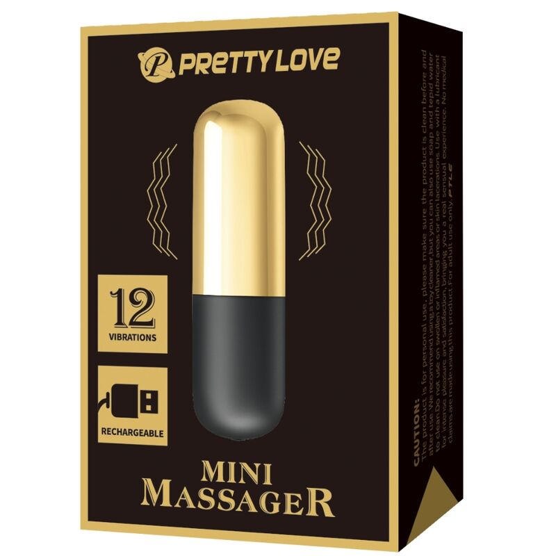 PRETTY LOVE - VIBRATEUR BULLET RECHARGEABLE DOR? PRETTY LOVE BOTTOM