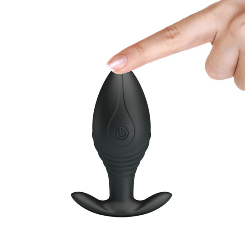 PRETTY LOVE - VIBRATEUR RECHARGEABLE REGINA ANAL PLUG NOIR PRETTY LOVE BOTTOM