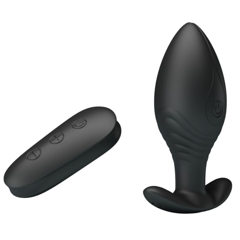 PRETTY LOVE - VIBRATEUR RECHARGEABLE REGINA ANAL PLUG NOIR PRETTY LOVE BOTTOM