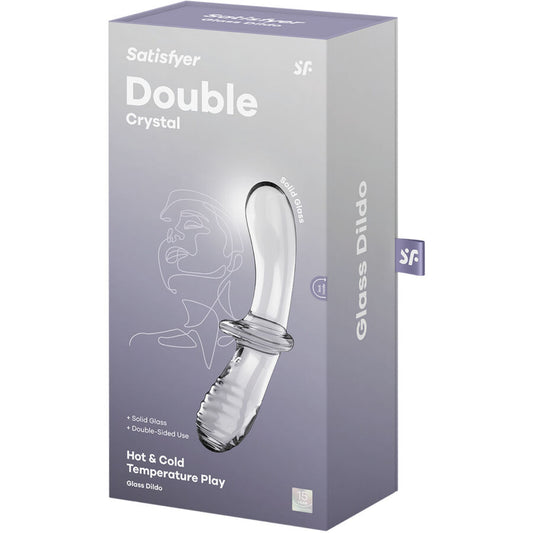 SATISFYER - GODE DOUBLE CRISTAL TRANSPARENT SATISFYER CRYSTAL
