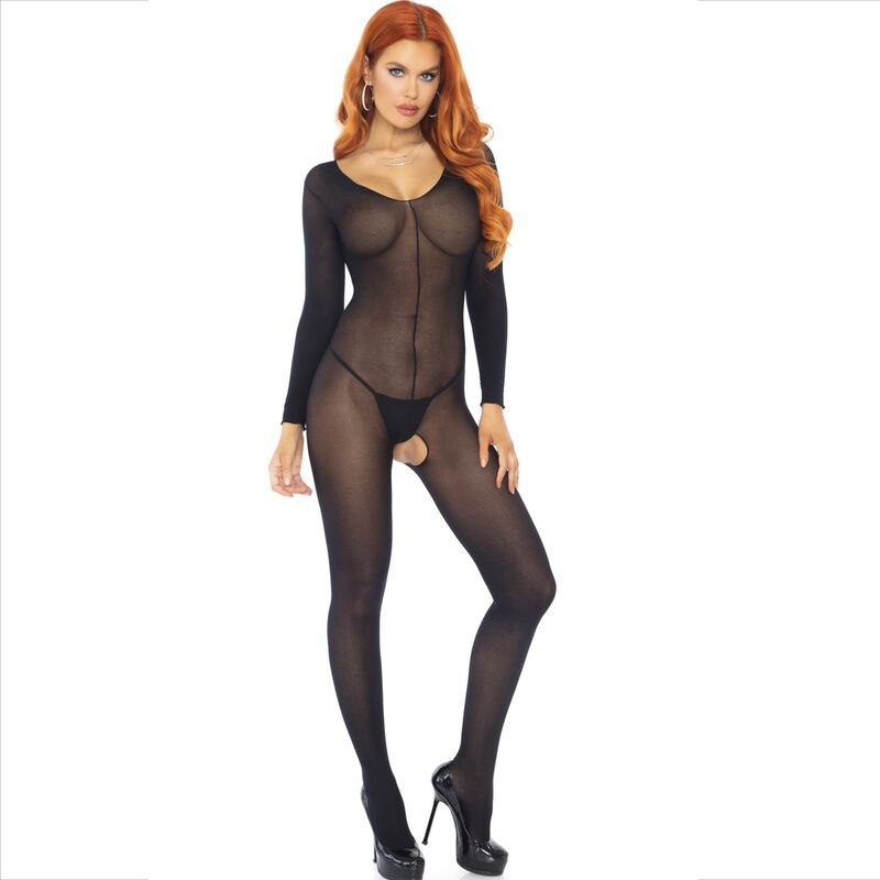 LEG AVENUE - BODYSTOCKING MANCHES LONGUES NOIR LEG AVENUE BODYSTOCKINGS