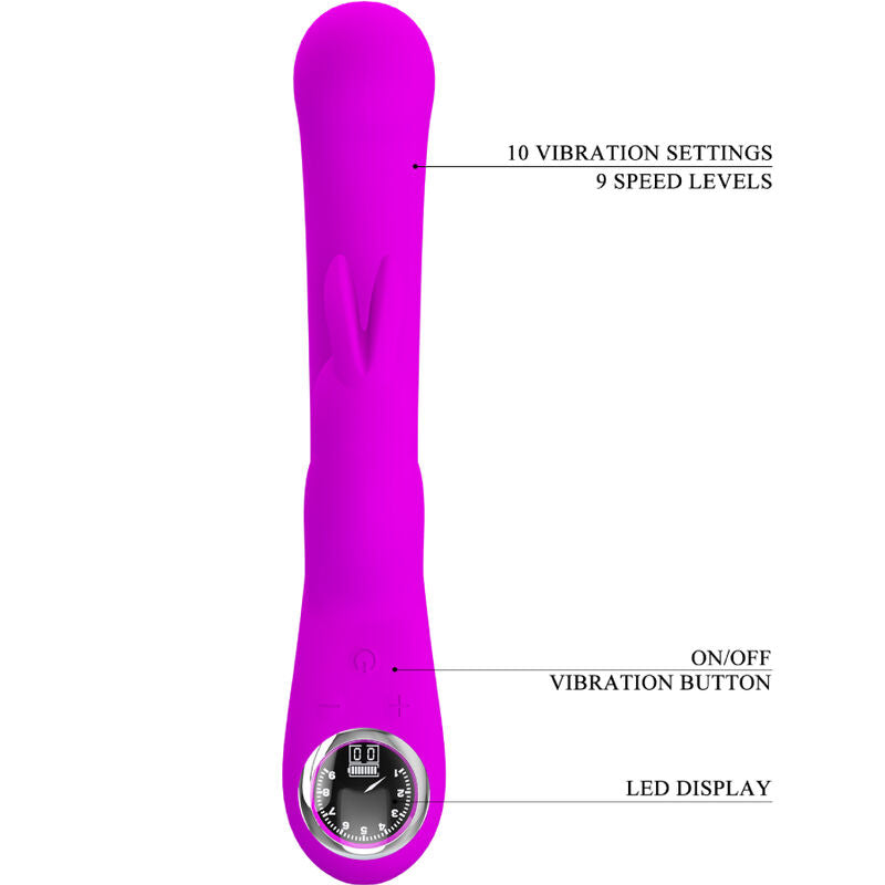 PRETTY LOVE - VIBRATEUR LAMAR LAPIN ET SPOT G VIOLET PRETTY LOVE FLIRTATION