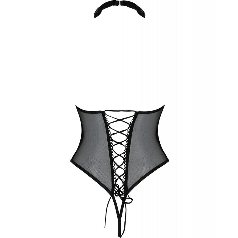 PASSION - CORPS OUVERT TRISHA NOIR S/M PASSION WOMAN CHEMISE