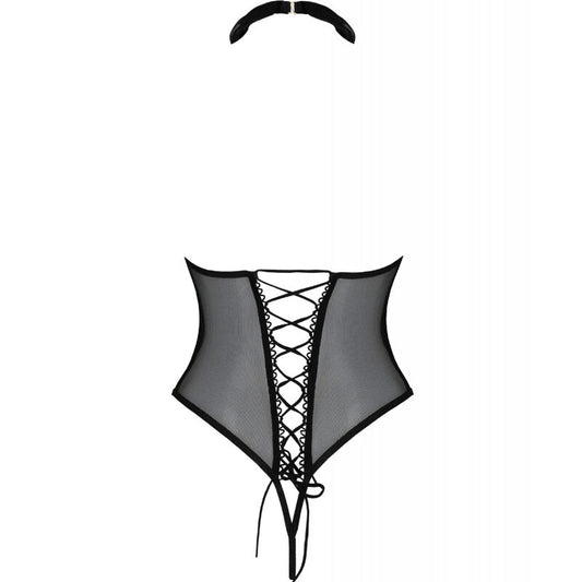 PASSION - CORPS OUVERT TRISHA NOIR S/M PASSION WOMAN CHEMISE