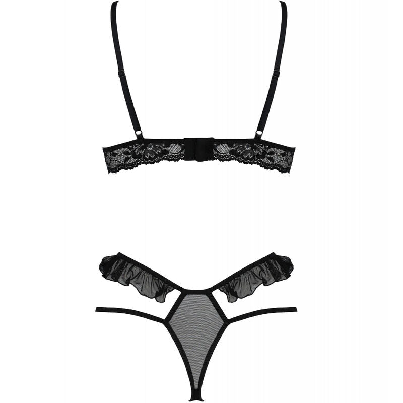 PASSION - ENSEMBLE DOLLY DEUX PIÈCES NOIR S/M PASSION WOMAN SETS