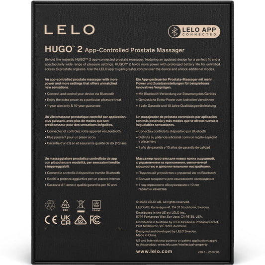 LELO - MASSEUR DE PROSTATE HUGO 2 VERT LELO