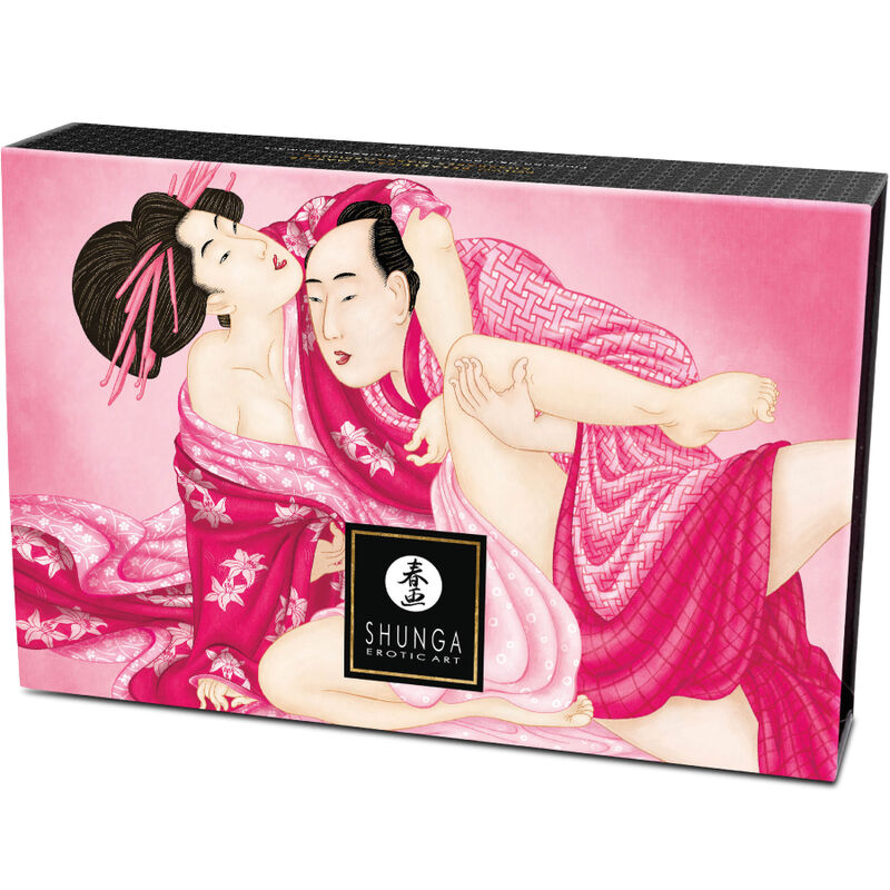 SHUNGA - KIT DE POUDRE DE MASSAGE COMESTIBLE FRAMBOISE SHUNGA BODY POWER