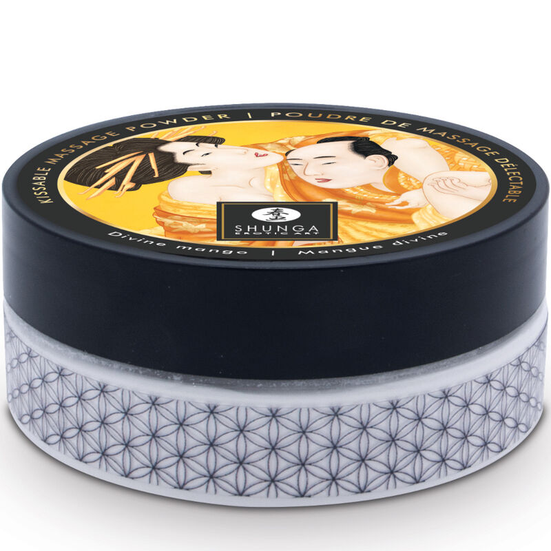 SHUNGA - KIT DE POUDRE DE MASSAGE COMESTIBLE MANGUE SHUNGA BODY POWER