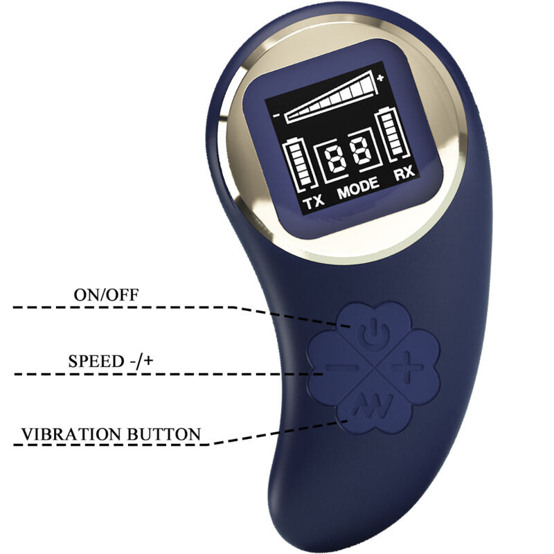 PRETTY LOVE - TÉLÉCOMMANDE OEUF VIBRANT MINA BLEU PRETTY LOVE LED