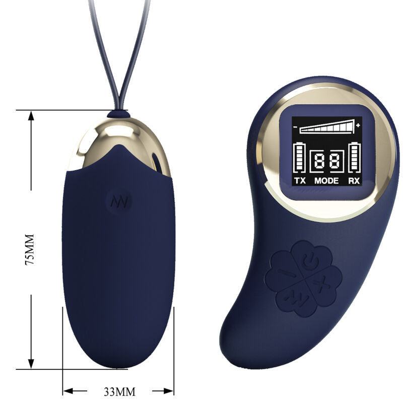 PRETTY LOVE - TÉLÉCOMMANDE OEUF VIBRANT MINA BLEU PRETTY LOVE LED