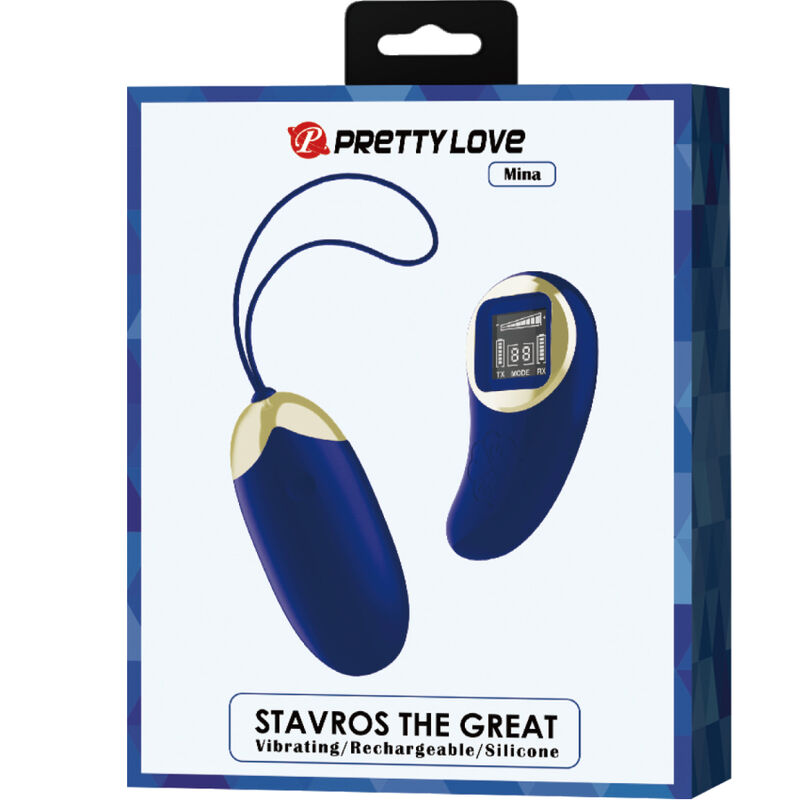 PRETTY LOVE - TÉLÉCOMMANDE OEUF VIBRANT MINA BLEU PRETTY LOVE LED
