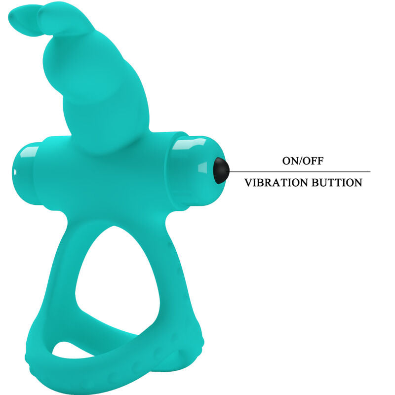 PRETTY LOVE - ANNEAU VIBRATEUR LAPIN VERT FIGGY PRETTY LOVE MALE