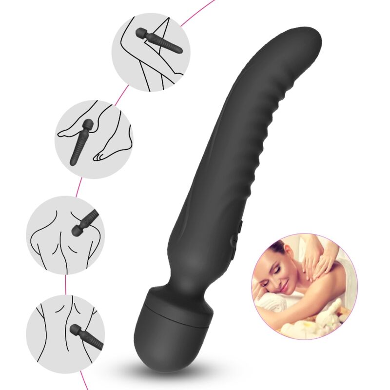 ARMONY - MISSION MASSAGER & VIBRATEUR EFFET CHALEUR NOIR ARMONY MASSAGERS