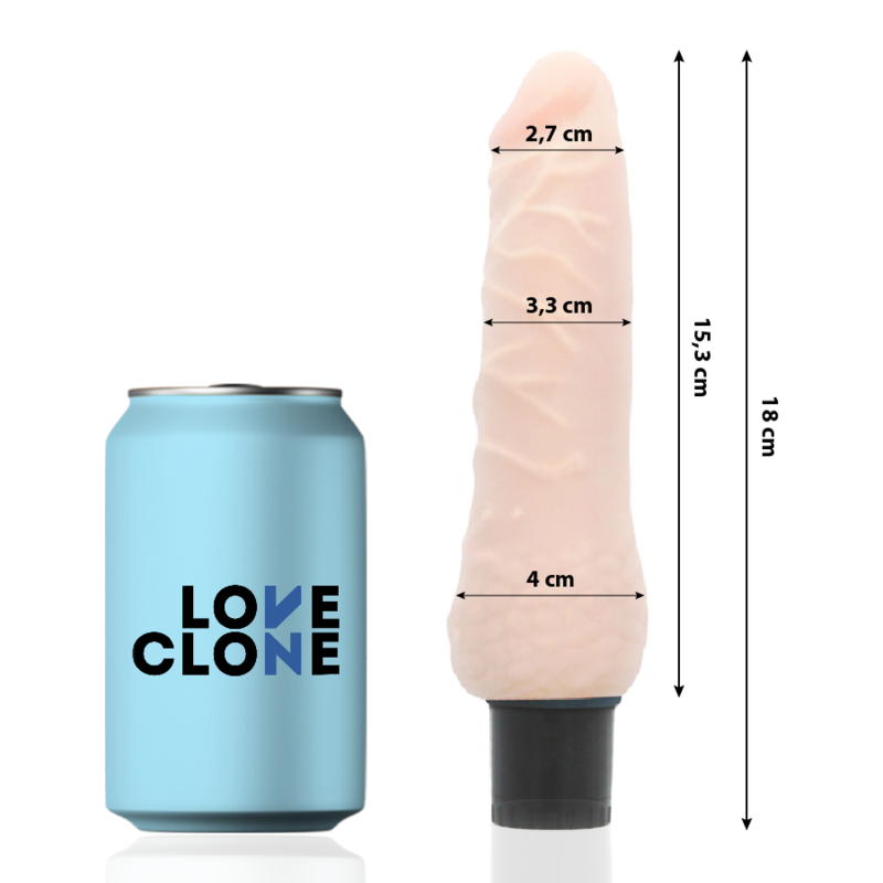 LOVECLONE - VIBRATEUR AUTOLUBRIFIANT SVEN 18.5 CM -O- 3.3 CM LOVECLONE