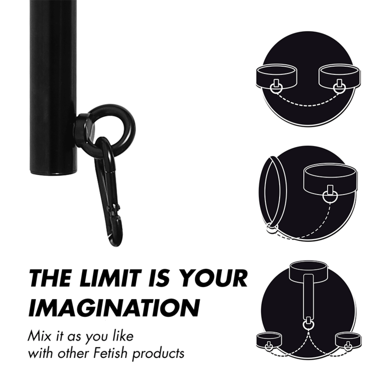 FETISH SUBMISSIVE BONDAGE - BARRE SÉPARATEUR RÉGLABLE 4 PIÈCES FETISH SUBMISSIVE BONDAGE