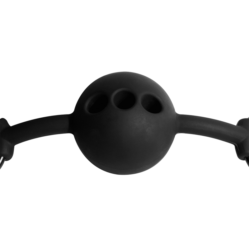 FETISH SUBMISSIVE BONDAGE - BÂILLON À BOULE EN SILICONE RESPIRANT FETISH SUBMISSIVE BONDAGE