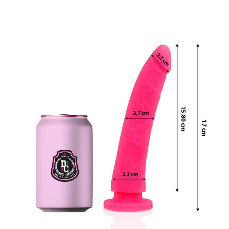 DELTA CLUB - TOYS GODE MÉDICAL SILICONE ROSE 17 CM -O- 3 CM DELTACLUB
