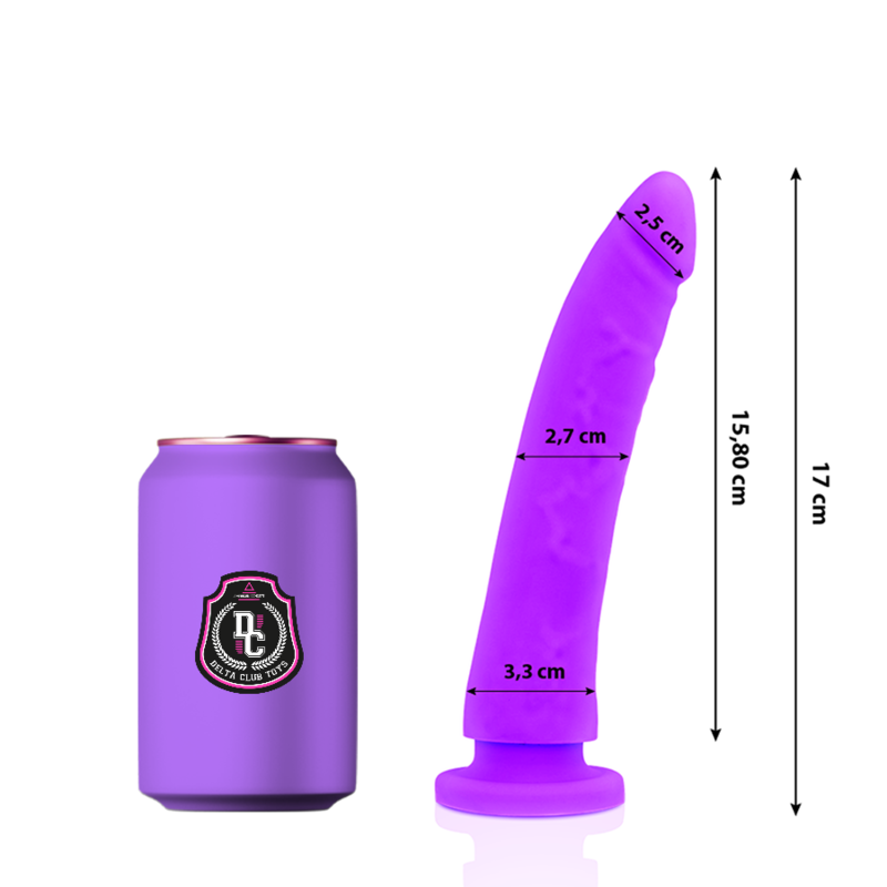 DELTA CLUB - TOYS GODE MÉDICAL LILAS SILICONE 17 CM -O- 3 CM DELTACLUB