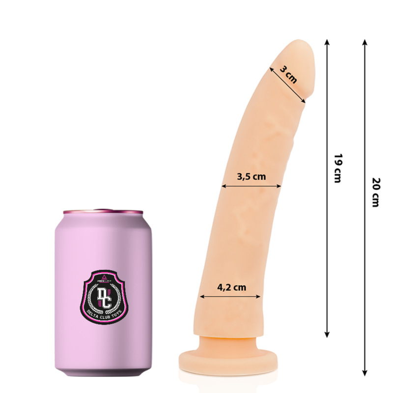 DELTA CLUB - TOYS GODE NATUREL MÉDICAL SILICONE 20 CM -O- 4 CM DELTACLUB