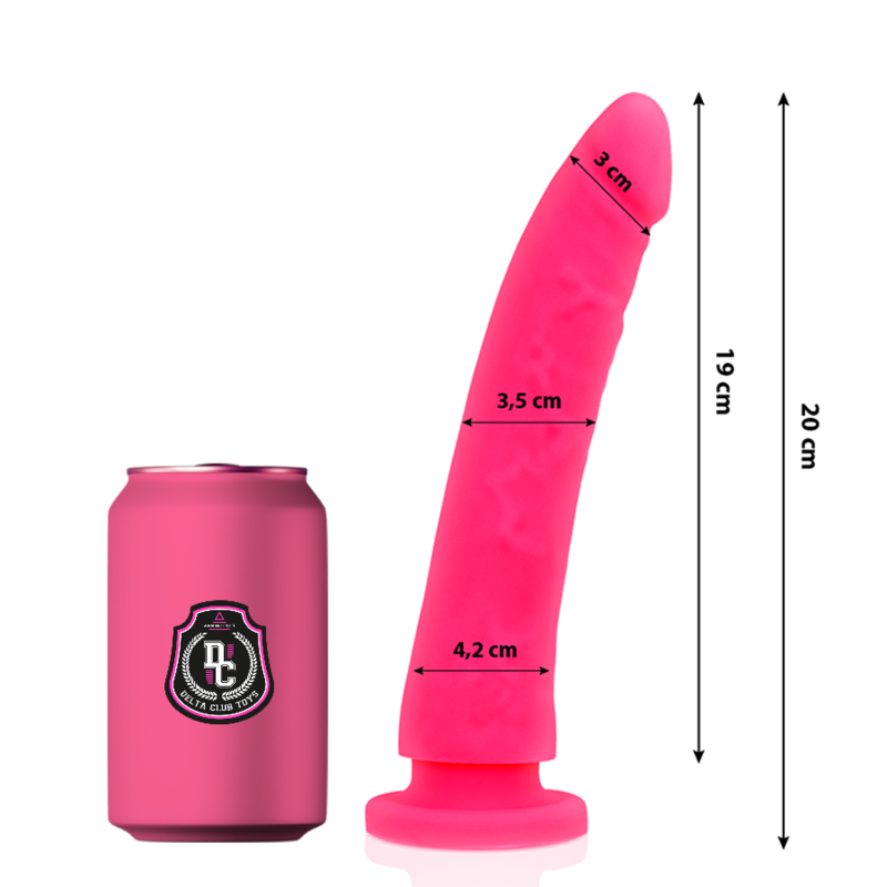 DELTA CLUB - TOYS GODE MÉDICAL ROSE EN SILICONE 20 CM -O- 4 CM DELTACLUB