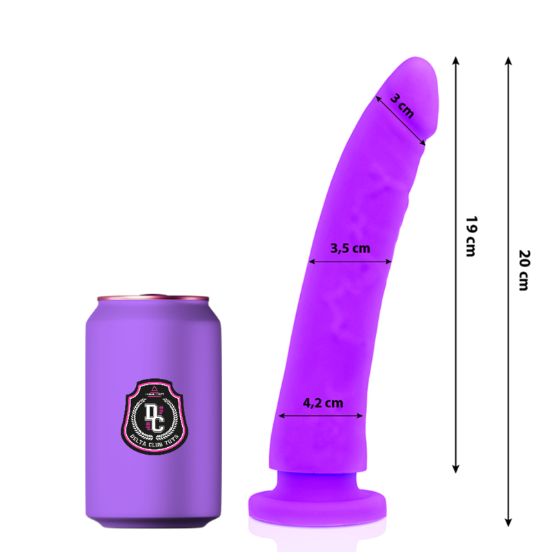 DELTA CLUB - TOYS GODE MÉDICAL LILAS SILICONE 20 CM -O- 4 CM DELTACLUB
