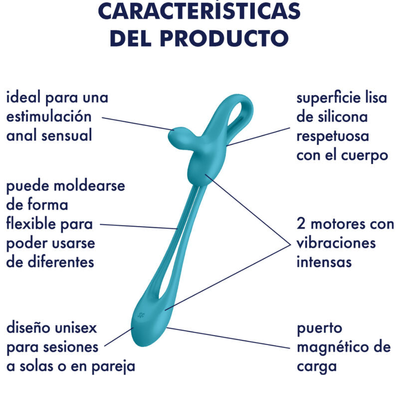 SATISFYER - PLUG & PLAY 1 MULTIVIBRATEUR FLEXIBLE SATISFYER RING