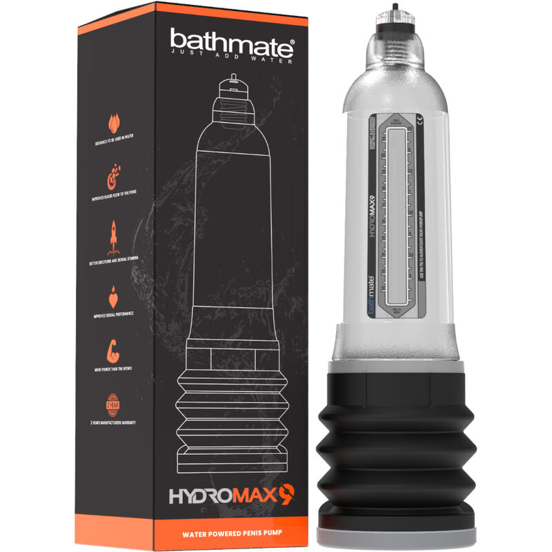 BATHMATE - HYDROMAX 9 POMPE DAUGMENTATION DE PÉNIS TRANSPARENTE BATHMATE