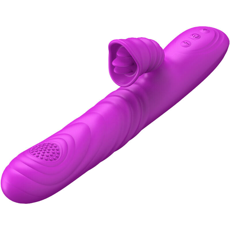 ARMONY - VIBRATEUR MULTIFONCTION ANGELIA AVEC LANGUE STIMULANTE EFFET CHALEUR VIOLET ARMONY VIBRATORS