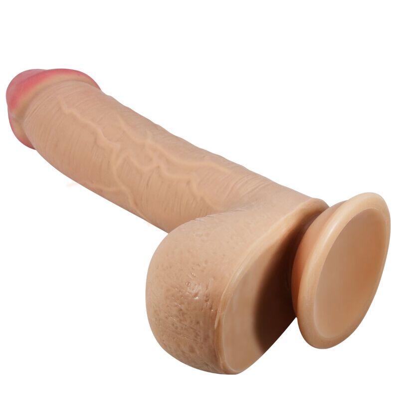 PRETTY LOVE - SÉRIE SLIDING SKIN GODE RÉALISTE AVEC VENTOUSE SLIDING SKIN FLESH 23,4 CM PRETTY LOVE HIGH GRADE
