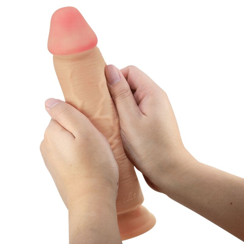 PRETTY LOVE - SÉRIE SLIDING SKIN GODE RÉALISTE AVEC VENTOUSE SLIDING SKIN FLESH 23,4 CM PRETTY LOVE HIGH GRADE