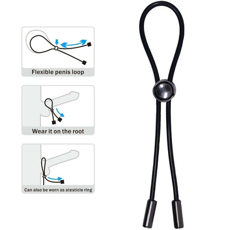 PRETTY LOVE - ANNEAU PÉNIS CORDON ET TESTICULES PRETTY LOVE MALE