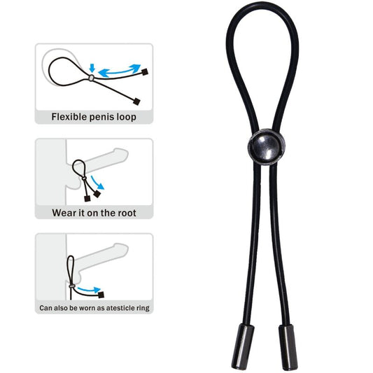 PRETTY LOVE - ANNEAU PÉNIS CORDON ET TESTICULES PRETTY LOVE MALE