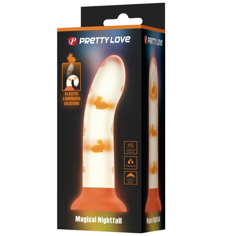 PRETTY LOVE - GODE MAGIQUE NIGHTFALL SANS VIBRATION ORANGE LUMINEUX PRETTY LOVE FLIRTATION