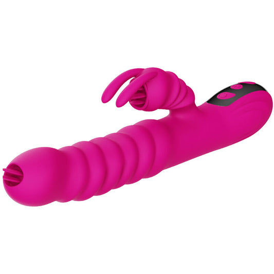 ARMONY - VIBRATEUR MULTIFONCTION RABBIT DOUBLE LANGUE EFFET CHALEUR FUCHSIA ARMONY VIBRATORS