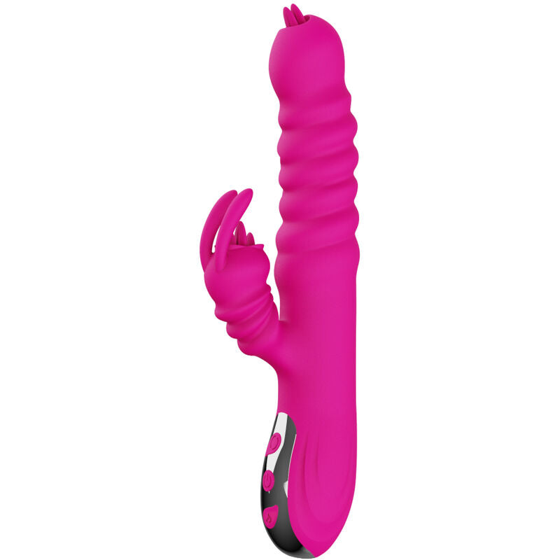 ARMONY - VIBRATEUR MULTIFONCTION RABBIT DOUBLE LANGUE EFFET CHALEUR FUCHSIA ARMONY VIBRATORS