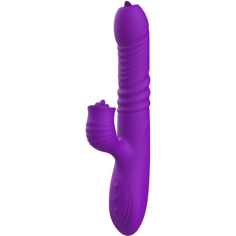 ARMONY - VIBRATEUR LAPIN ENTIÈREMENT G SPOT AVEC LANGUE STIMULANTE EFFET CHALEUR VIOLET ARMONY VIBRATORS