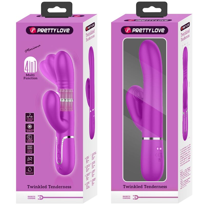PRETTY LOVE - VIBRATEUR MULTIFONCTION G-SPOT FUCHSIA PRETTY LOVE FLIRTATION